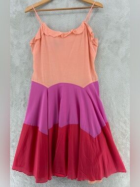 Philip DiCaprio Colorblock Silk Dress